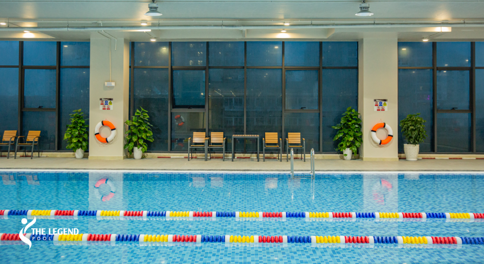 Bể bơi bốn mùa tại dự án The Legend đã được đưa vào sử dụng, cùng phòng xông hơi và sauna